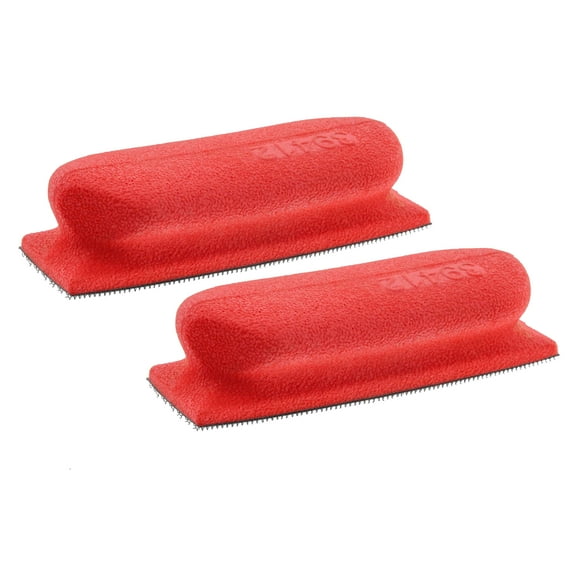 Dura-Gold Pro Series Rectangle 5" x 1-3/4" Hand Sanding Block Base Handle with Hook & Loop Backing, 2 Pack - Attach Pad to Contoured 5" Sanding Blocks Sandpaper - Sand Wood Woodworking Furniture Paint