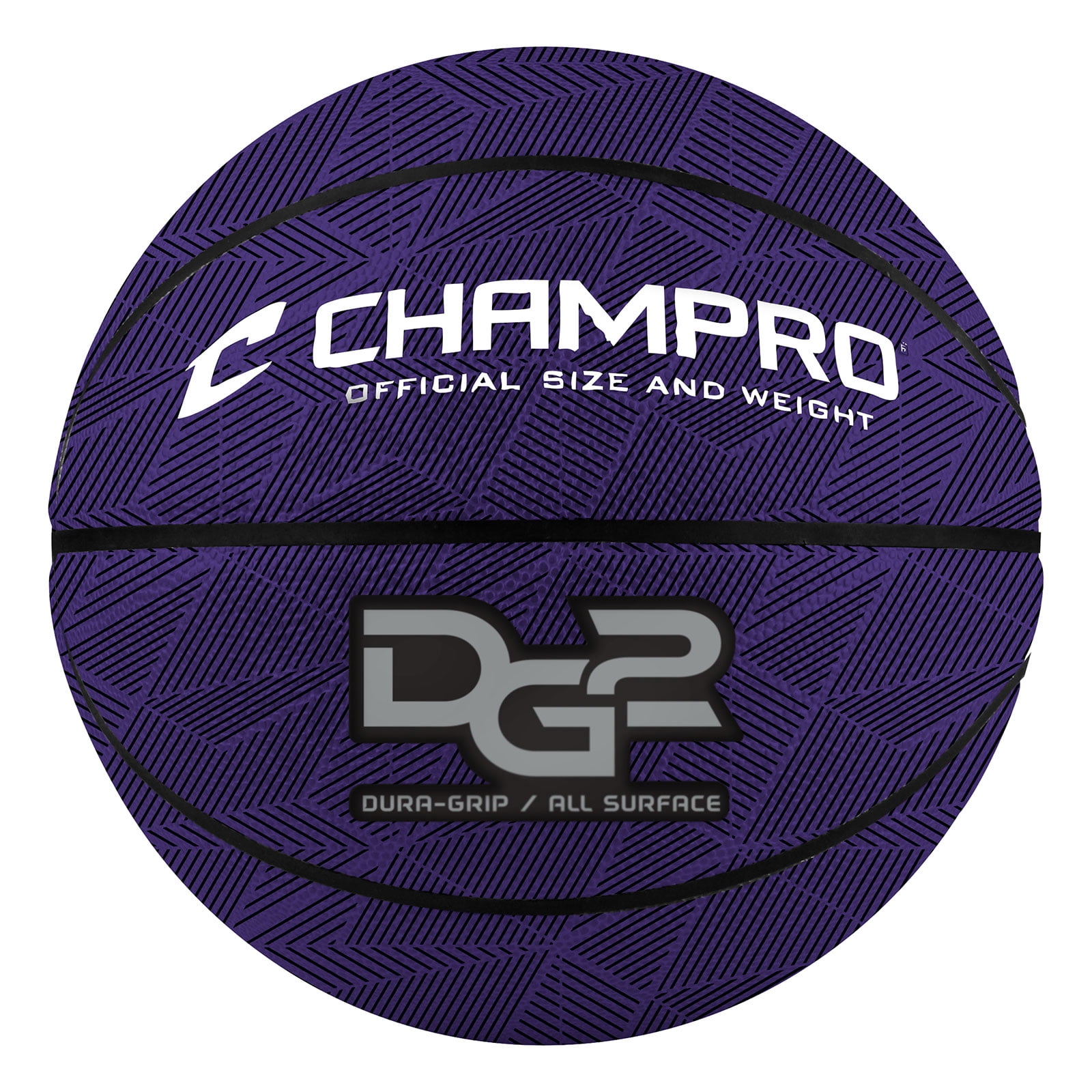 Dura-Grip 230 Rubber Basketball - PURPLE BODY - Regulation - Walmart.com