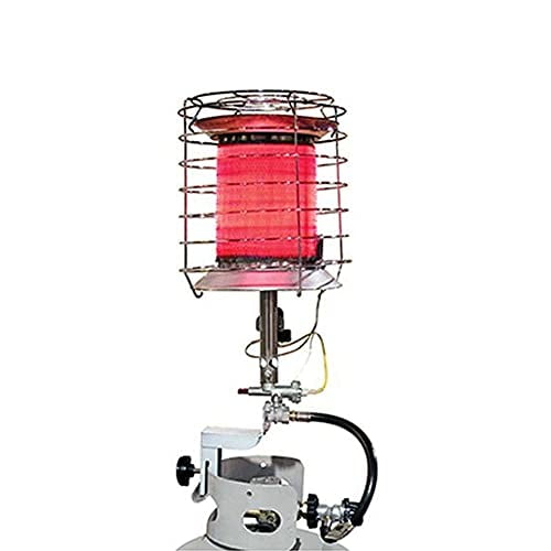 Dura Heat TT-360 Heavy Duty Outdoor Camping/Construction Site Steel 360 Degree Propane Tank Top Radiant Heater Fits Standard 20 Pound Tank (2 Pack)