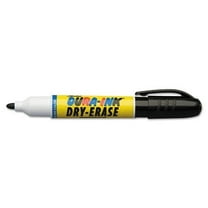 Dura-Ink Dry Erase Markers, Black, 1/8 In, Felt | Bundle of 5 Each