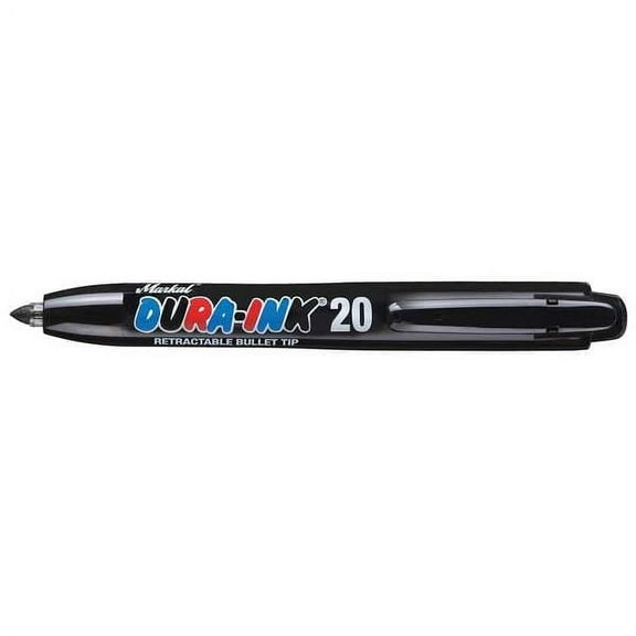 Dura-Ink Retractable Ink Marker,Black 96575