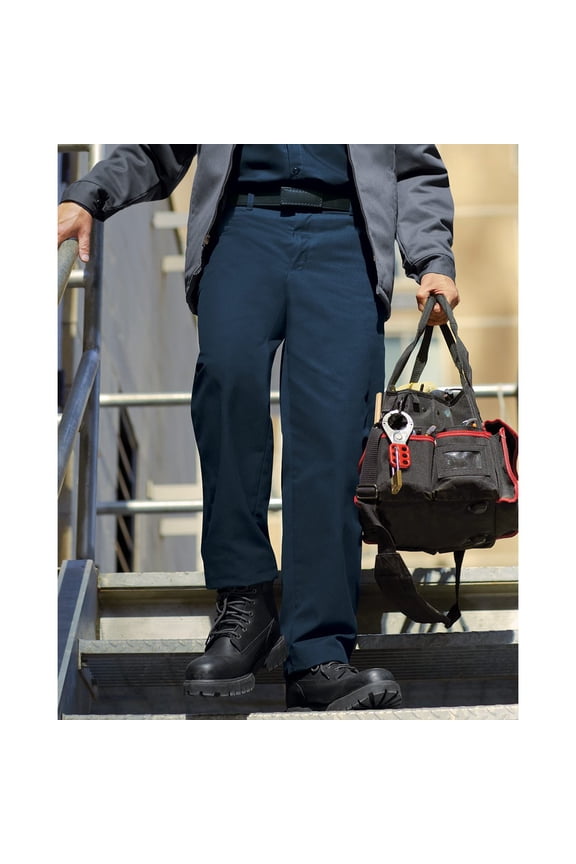 PT20 Men's Dura-Kap Industrial Pants, Black - Unhemmed, 32W