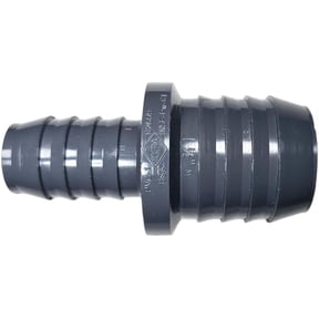 10 pack Dura Lasco Plastics Barbed Reducing Coupler Schedule 40 PVC Multiple Sizes Secure with Hose Clamps USA-Made - (2" x 1 1/2" (1429-251)) (size 1" x 1/2")
