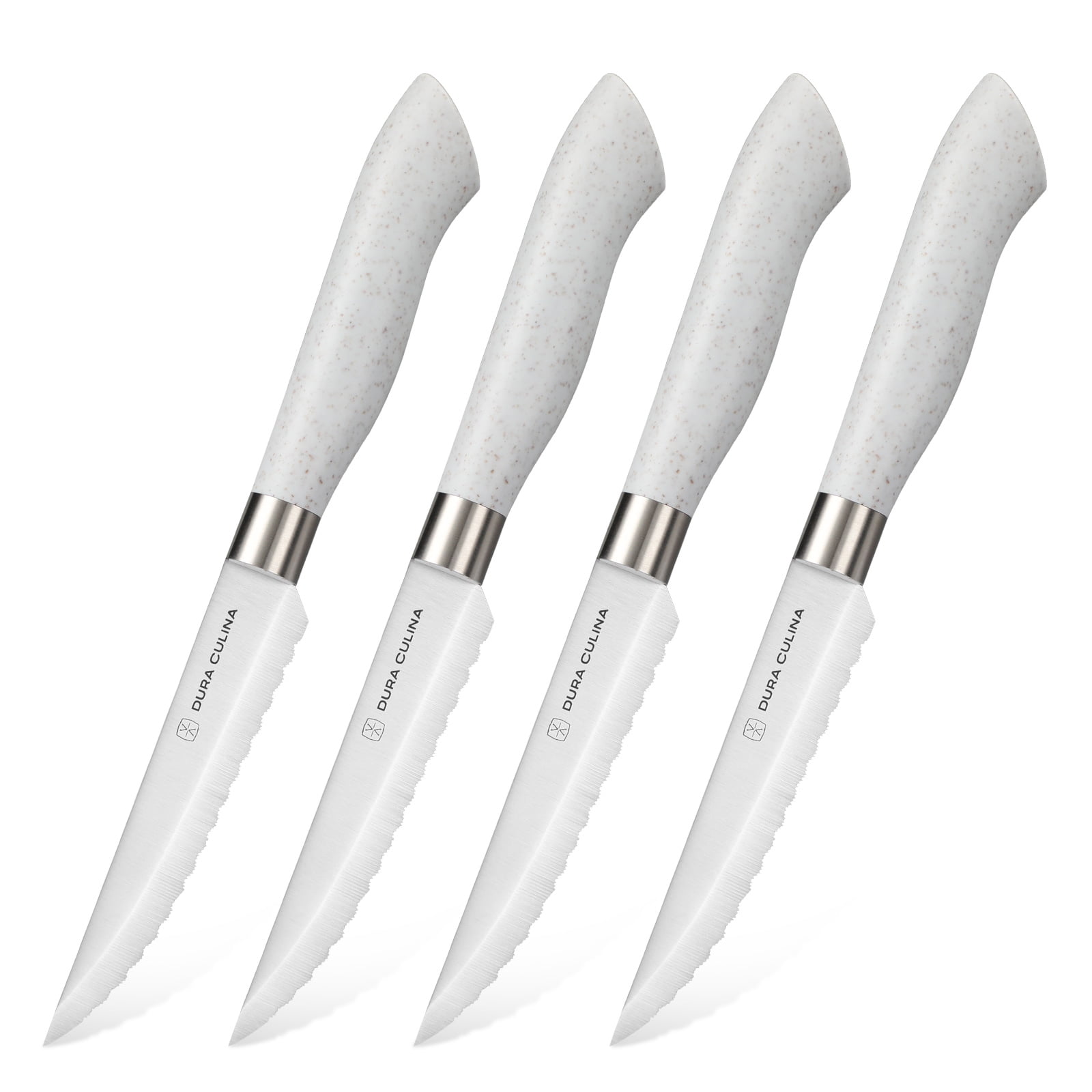 Dura Living EcoCut Set of 4 Steak Knives High Carbon Micro Serrated