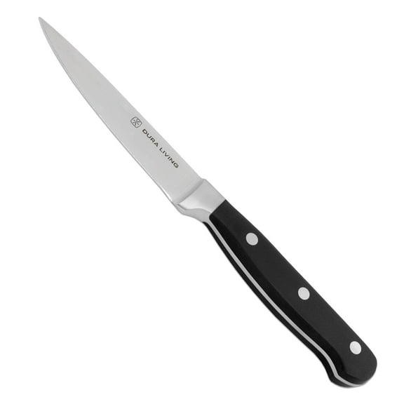 Dura Living Paring Knife - 3.5 Inch Kitchen Knife - Classic Forged - High Carbon Stainless Steel Paring Knife, Black