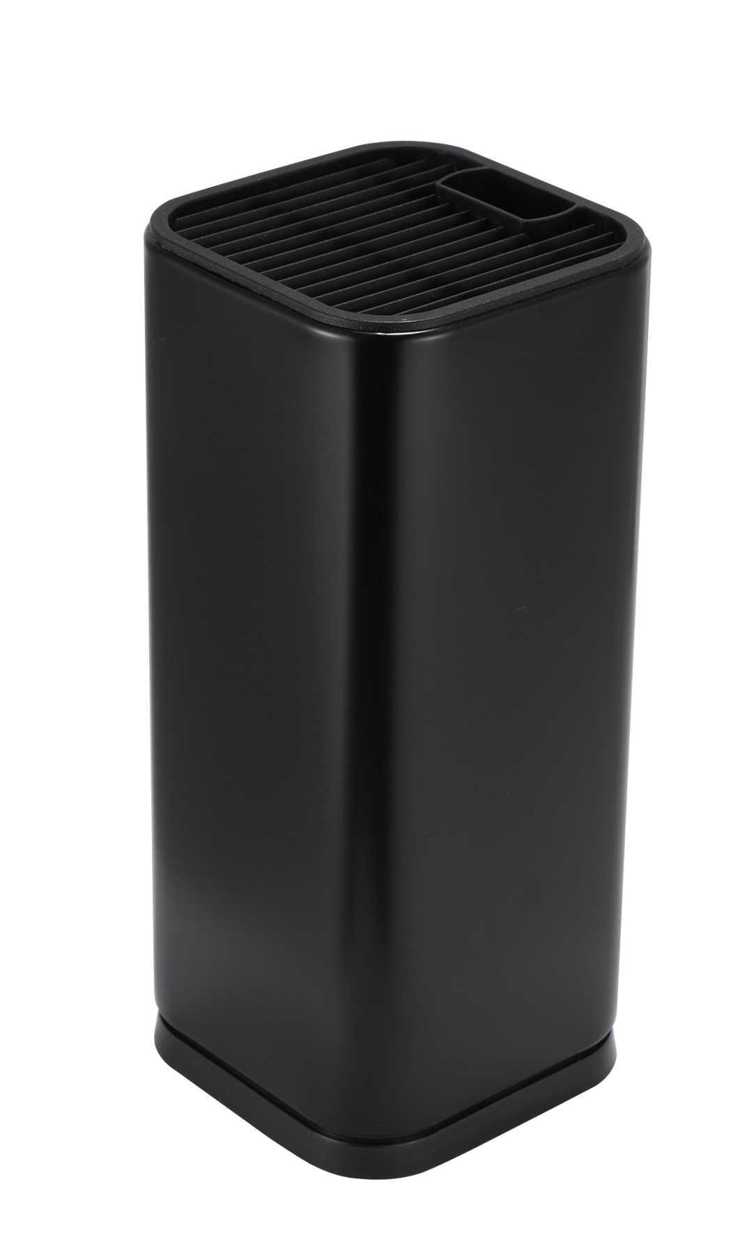 Black Stainless Steel Universal Knife Block Holder with Scissor Slot