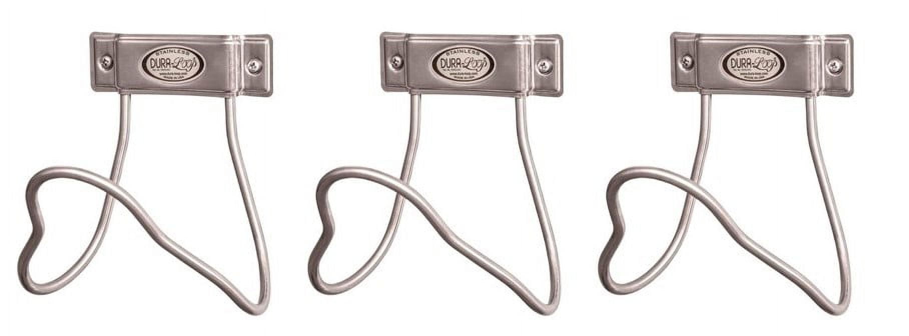 Dura-Loop Stainless Steel Water Hose Hanger Large USA Made (3-Pack) 