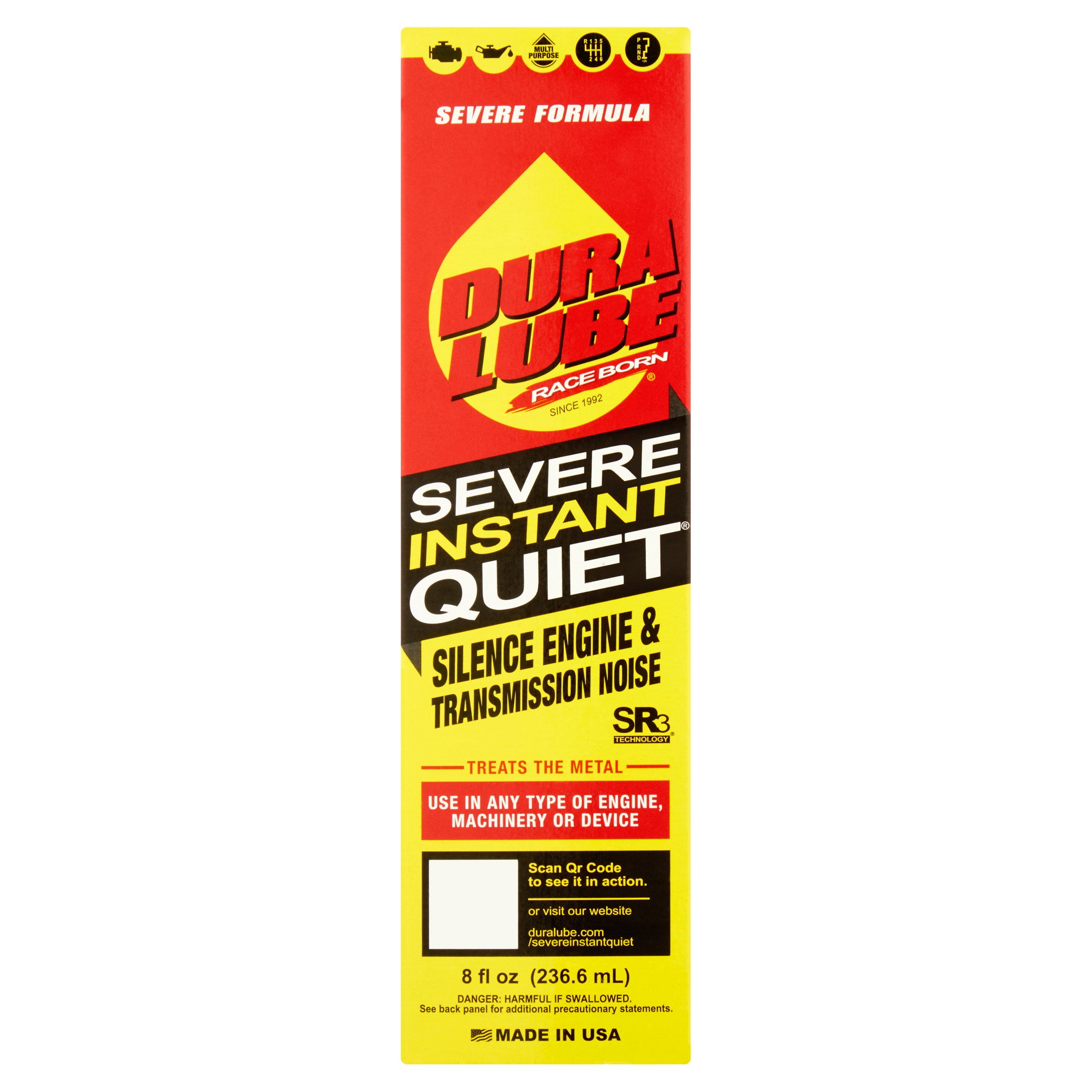 Dura Lube Severe Instant Quiet engine treatment 8 oz top-off reduce heat and noise any engine