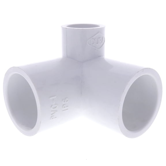 Dura PVC Schedule 40 Slip 3-Way Elbow 1" x 1" x 1/2"