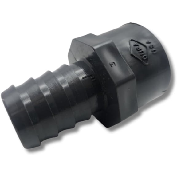 10 pack Dura Plastics Lasco Barbed Female Pipe End Schedule 40 PVC Hose Fitting Multiple Sizes (1/2 to 2) Secure with Hose Clamps USA-Made Irrigation Fitting (3/4" Barb x 3/4" FPT)