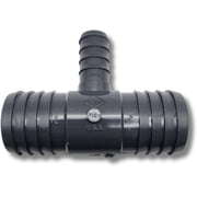 10 pack Dura Plastics Lasco Barbed Reducing Tee   Schedule 40 PVC 3-Way Connector   USA Made Irrigation Fitting 1401-130 1 1/2" x 1"