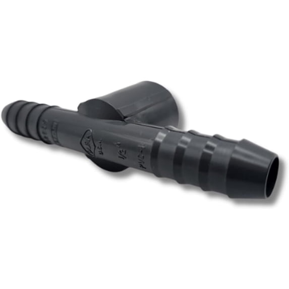 10 pack Dura Plastics Lasco Schedule 40 PVC Barbed Female Combo Tee – Barb × FPT for Irrigation, Water Lines – Durable PVC Hose Fitting 1402-010 (1" Barb x 1" FPT Tee)
