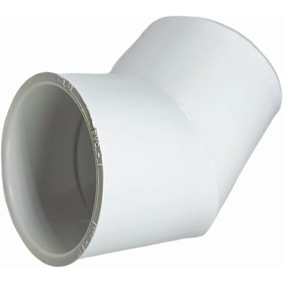 Dura Plastics PVC 45 Elbow Fitting (Slip Slip) 1" Schedule 40 PVC Irrigation & Plumbing Connector for 45-Degree Pipe Turns Drip Irrigation & Garden Piping - 417-010 - Pack of 10