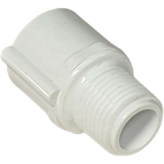 10-Pack Dura Plastics PVC Adapter Slip Male Thread (MPT) Schedule 40 Pipe Adapter for Irrigation & Plumbing (1/2", 3/4", Reducing Variations) | 436-005 (3/4" PVC Male Adapt (SxMPT))