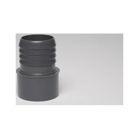 Dura Plastics | PVC Fitting Adapter | Schedule 40 Black | 2" (SPG X INSERT) | High-Flow Capacity | Plumbing, Irrigation, Pool, Spa, DIY Projects