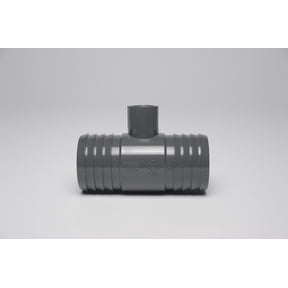 Dura Plastics | PVC Insert Combination And Reducing Tee | Schedule 40 Black | 1-1/2" x 1-1/2" x 1" (INSERT X INSERT X REDUCING FIPT) | High-Flow Capacity | Plumbing, Irrigation, Spa, DIY