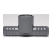 Dura Plastics | PVC Insert Combination Tee | Schedule 40 Black | 2" INSERT X INSERT X FIPT | High-Flow Capacity | Plumbing, Irrigation, Pool, Spa, DIY Projects