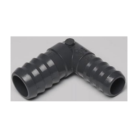 Dura Plastics | PVC Insert Reducing 90 Elbow | Schedule 40 Black | 1-1/4" x 1" (INSERT X REDUCING INSERT) | High-Flow Capacity | Plumbing, Irrigation, Pool, Spa, DIY Projects