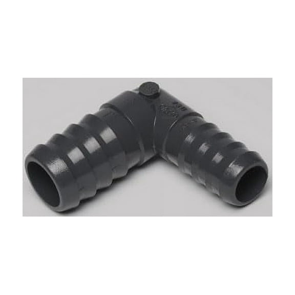 Dura Plastics | PVC Insert Reducing 90 Elbow | Schedule 40 Black | 1" x 3/4" (INSERT X REDUCING INSERT) | High-Flow Capacity | Plumbing, Irrigation, Pool, Spa, DIY Projects