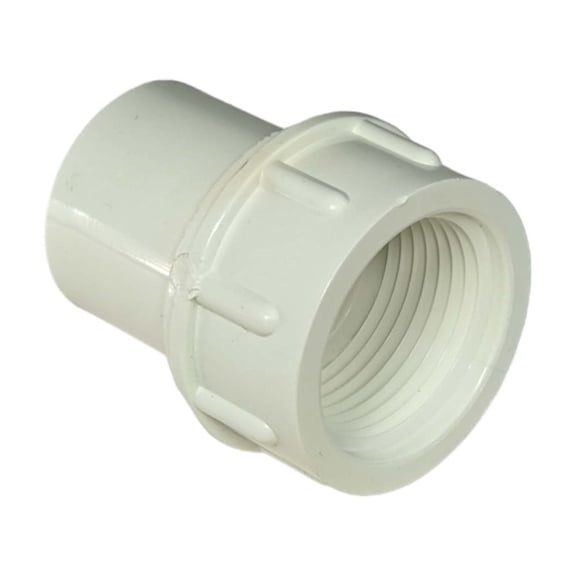 Dura Plastics Schedule 40 PVC 3/4" Fem Pipe x 1/2" Slip | Durable Leak-proof Transition | Irrigation & Plumbing | 10 Pack - 435-074