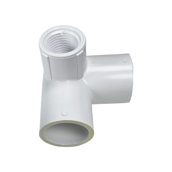 Dura Plastics Schedule 40 PVC 3/4" x 1/2" Sideout Elbow (SxSxT) | High-Capacity 3-Way Connection | Irrigation & Plumbing | USA Made | 10 pack - 414-101