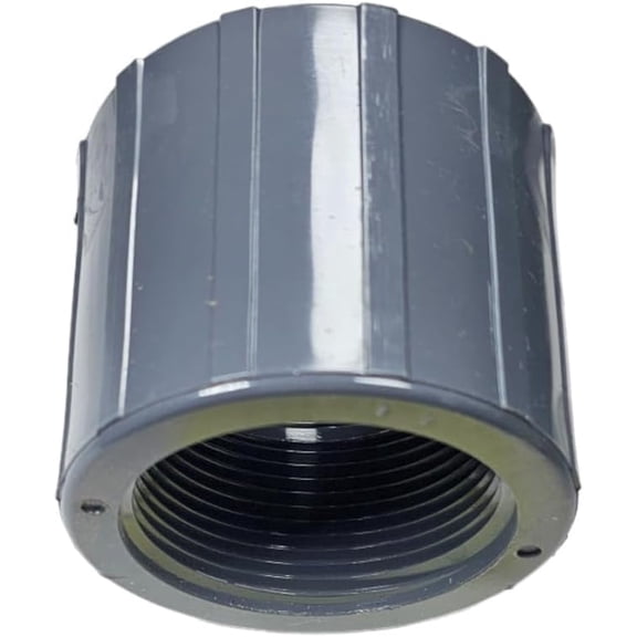 5 Pack Dura Plastics Schedule 40 PVC Pipe Coupling | 1 1/2" PVC Threaded Coupler | Irrigation & Plumbing - 430-015