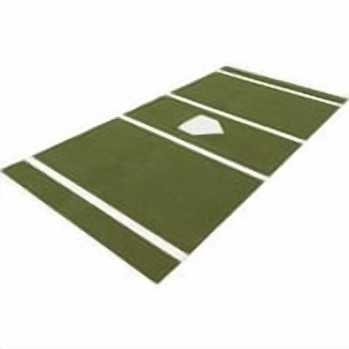 Dura Play MA000016 7 x 12 ft. Baseball & Softball Home Plate Mat, Green