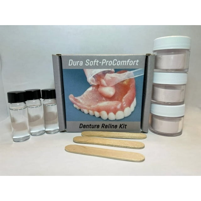 Dura "Soft" Denture Reline Kit (Relines 3 Dentures) Do