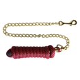 thumbnail image 1 of Schneiders Nylon Lead Rope with Brass Plated Chain | Rot-Resistant | 8 Feet | Burgundy, 1 of 3