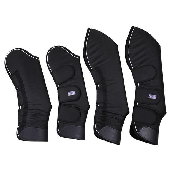 Dura-Tech Fleece Lined Horse Shipping Boots | Set of 4 | Black | Size Medium