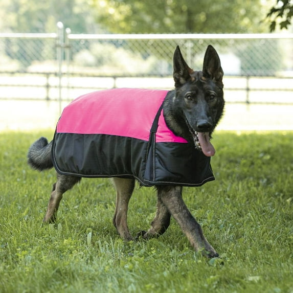 Dura-Tech Insulated Waterproof Reflective Dog Coat | Color Pink | Size Large