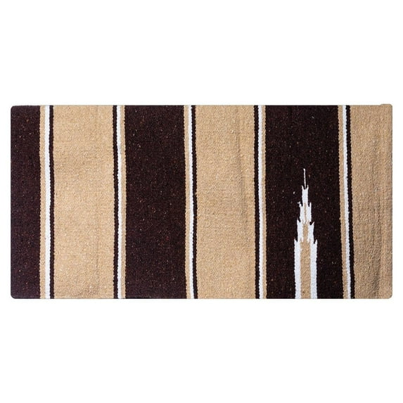 Dura-Tech Printed Double Western Horse Saddle Blanket 32" x 32" | Brown/Tan