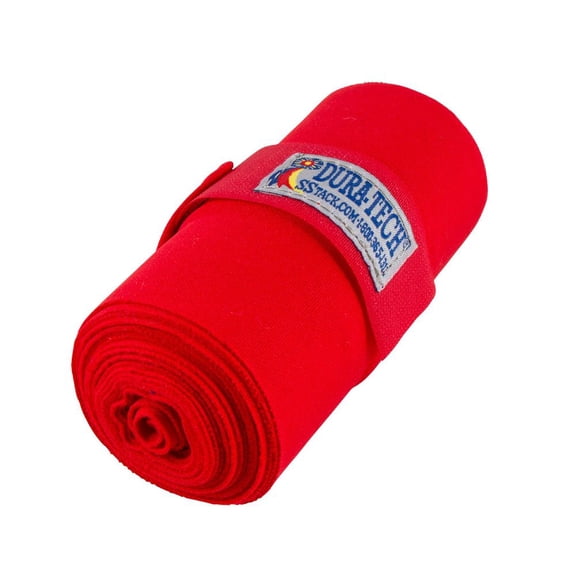 Dura-Tech Standing Wraps for Horses | Optimal Comfort & Support | Color Red