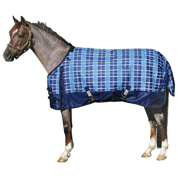 Dura-Tech Viking Classic Horse Turnout Blanket | Blue Plaid | 62