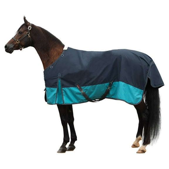 Dura-Tech Viking Extreme Medium Horse Turnout Blanket | Color Navy/Teal | Size 84