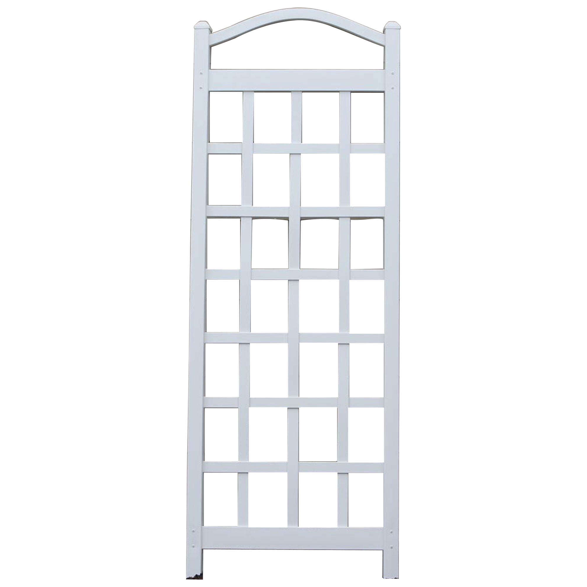 Cambridge White PVC Vinyl Outdoor Garden Trellis, 28 x 75 Inch