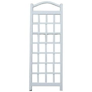 Dura-Trel Cambridge Vinyl Garden Trellis, PVC Grid for Climbing Plants, White, 28 x 75