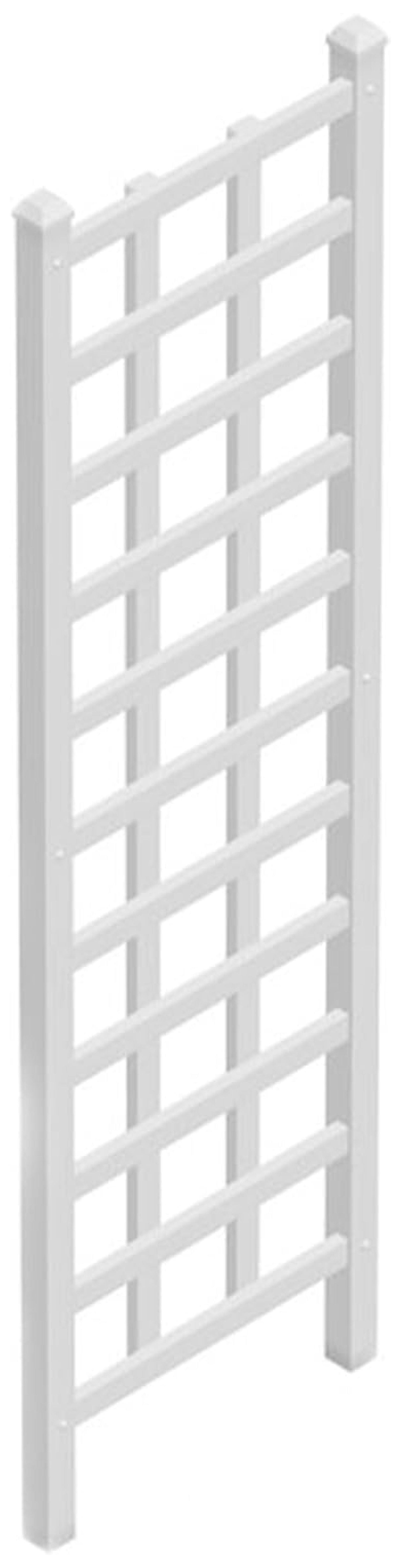 Dura-Trel Rankgitter Elmwood Weiß – PVC-Spalier 188x55,9 Cm, Wetterfest & Pflegeleicht