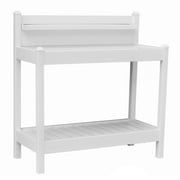 Dura-Trel Greenfield Outdoor Table, Gardening Supplies Potting Bench, White