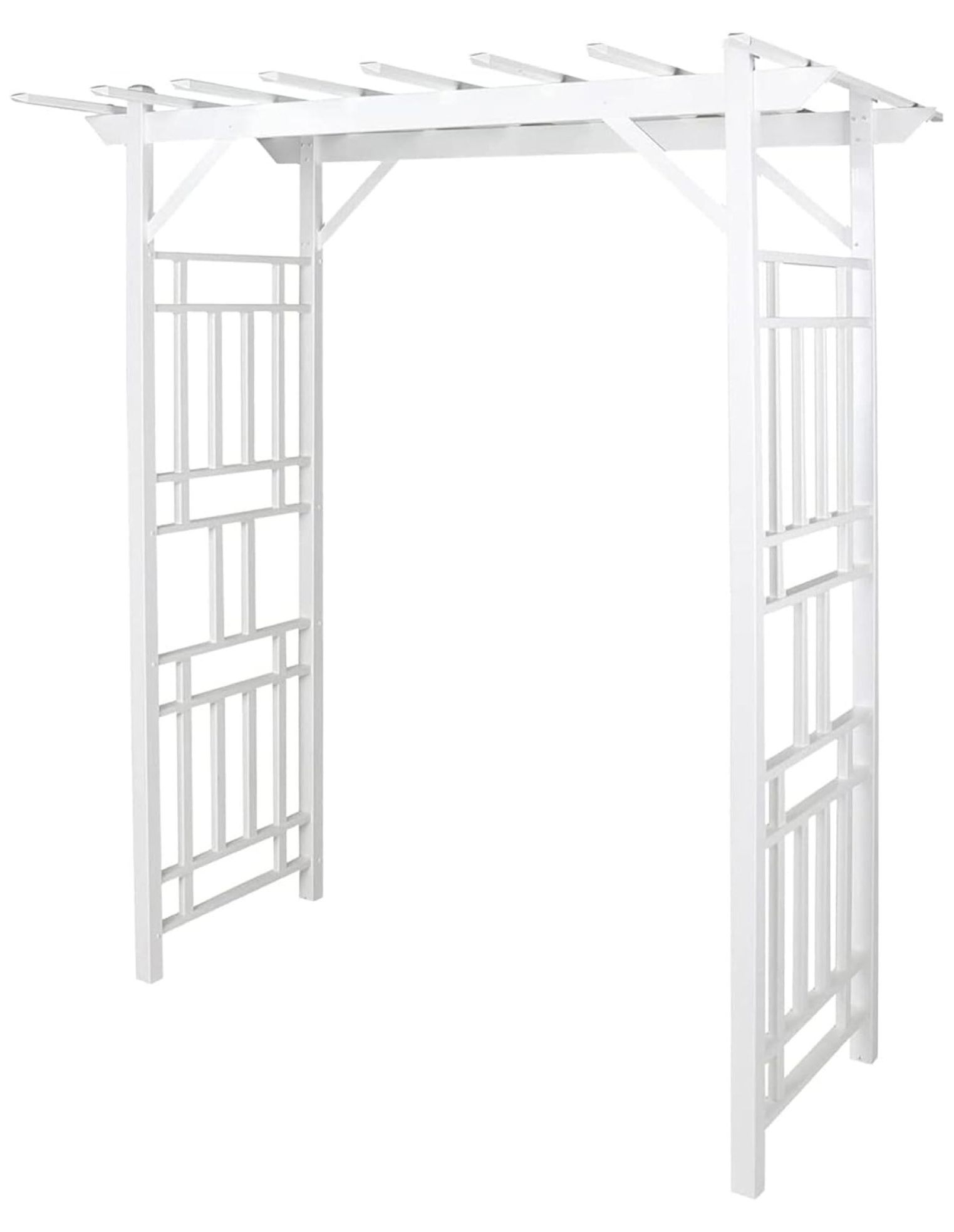 DuraTrel Wellington Arbor, 72 by 95 Inch PVC Patio Garden Arch