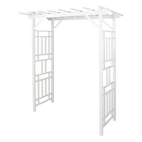 Dura-Trel Wellington Arbor 72" x 85" Outdoor Garden Arch Lattice Trellis