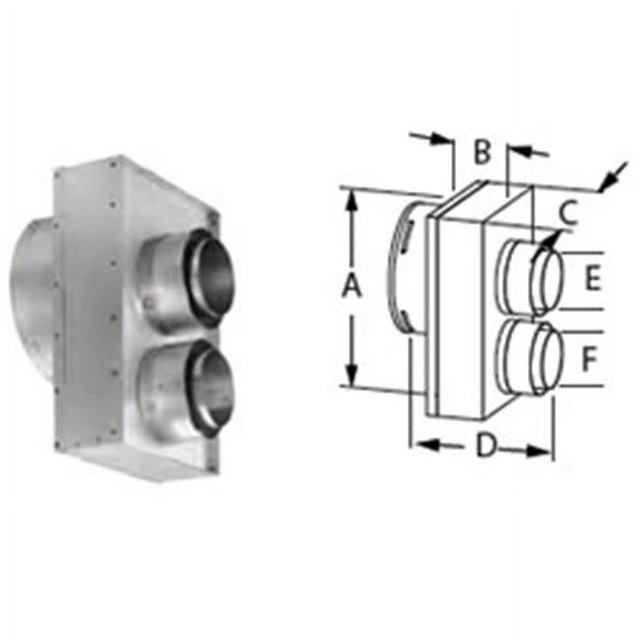 Dura Vent 46DVAGCL34 4 x 6 in. DirectVent Pro CoAxial & CoLinear 3 x
