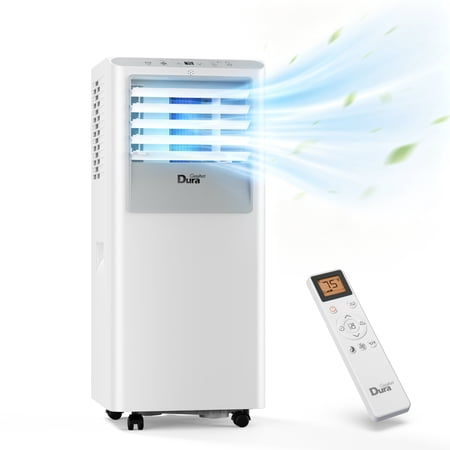 DuraComfort 8500 BTU Portable Air Conditioner for Room up to 350 Sq.Ft, 3-in-1 Portable AC Unit with Dehumidifier & Fan, Remote Control, Timer, Easy Install