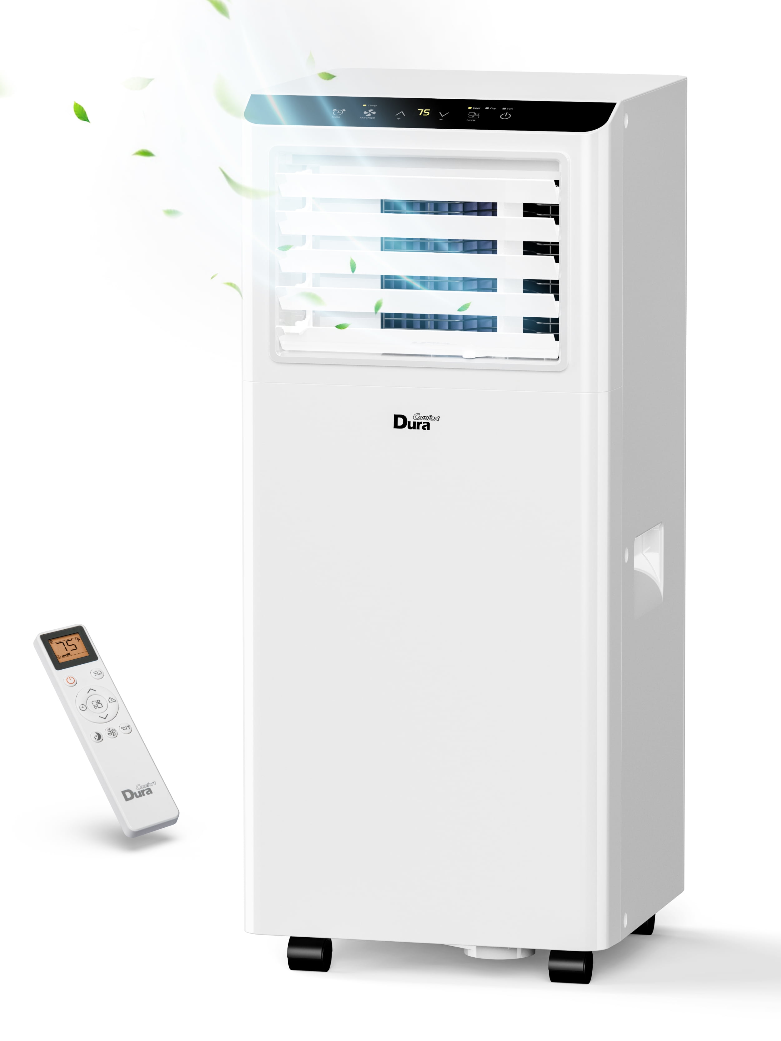 DuraComfort 8000BTU Portable Air Conditioner for Room up to 230 Sq.Ft, 3-in-1 AC Unit 5100BTU (SACC), Cooling, Dehumidifying, Fan