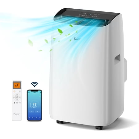 DuraComfort 8150 BTU(12,000 BTU ASHRAE) Portable Air Conditioner up to 350 Sq Ft with Smart WiFi, Cooling, Fan, Dehumidifier