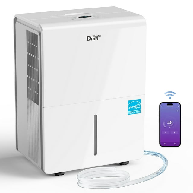 DuraComfort Dehumidifier for Bathroom Basement with Pump ,50 Pints with ...