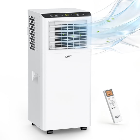DuraComfort Portable Air Conditioner 8000 BTU, 3-in-1 AC Unit with Dehumidifier & Fan,Remote Control,24H Timer,for Room up to 200 Sq.Ft