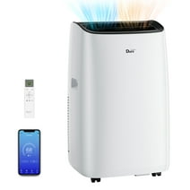 DuraComfort Portable Air Conditioner with Heat, 8150 BTU (12000 BTU ASHRAE) , Smart WiFi, Cools Up to 350 Sq Ft, White