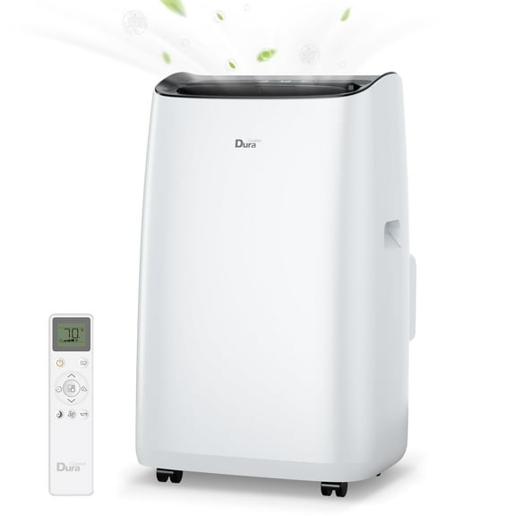 DuraComfort Portable Air Conditioner for Room, 14000 BTU, 450 Sq Ft, White, 10200BTU(SACC)