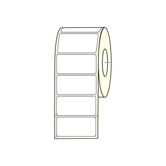DuraFast - Biaxially-oriented polypropylene (PP) - matte - permanent adhesive - perforated - white - 3 in x 1 in 2100 label(s) (1 roll(s) x 2100 die cut labels - for Afinia L301, L801; Epson ColorWorks C7500, TM-C7500; Primera LX1000, LX2000, LX810, LX900